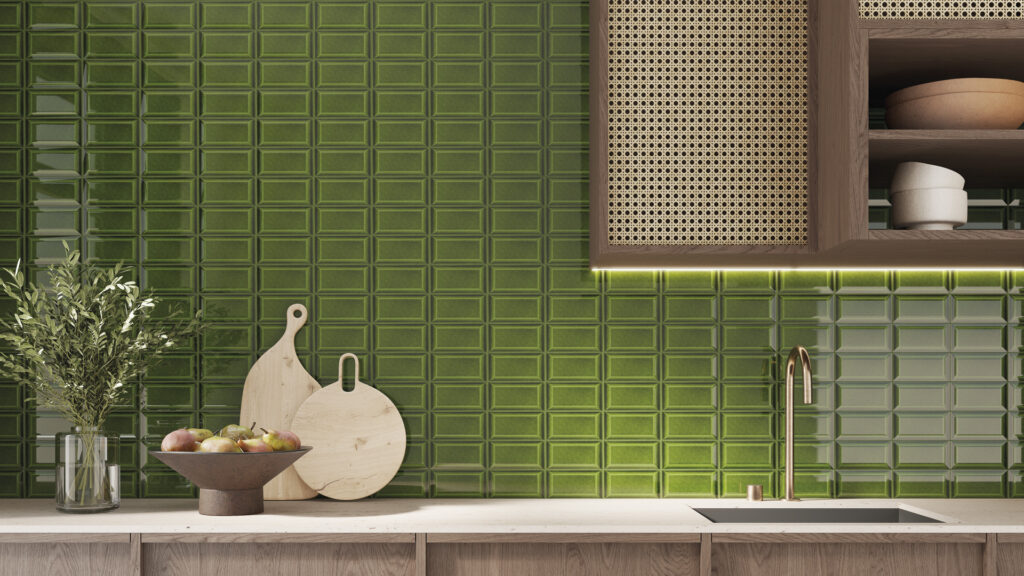 Cocina inspiración mediterránea: cerámica de pequeño formato